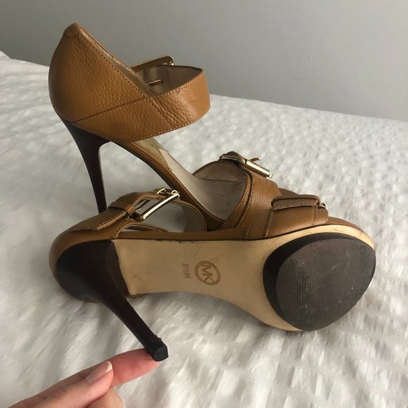 Michael Kors heeled sandals - Camel - Picture 3 of 3